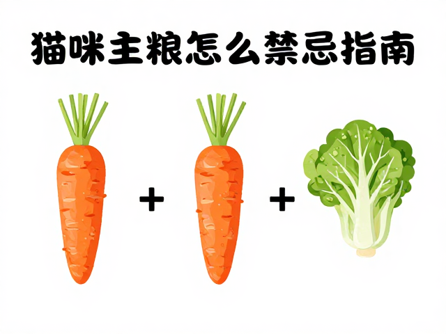 猫咪主粮怎么选?胡萝卜能否吃?生冷蔬菜喂食禁忌与健康指南