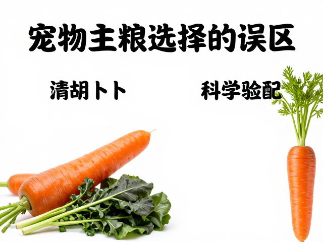 只喂胡萝卜和深色绿叶菜?揭秘宠物主粮选择的误区与科学搭配