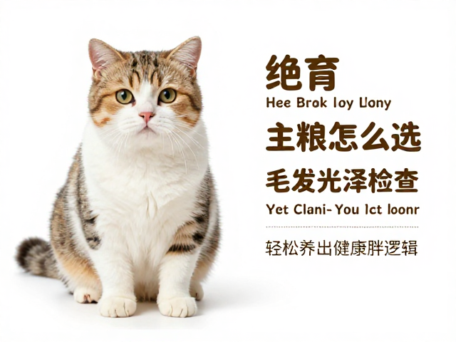 绝育后体重飙升？主粮怎么选，毛发光泽检查，轻松养出健康胖猫咪