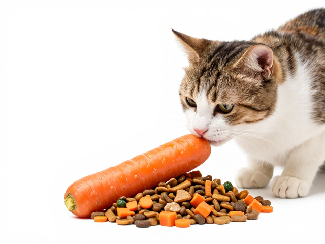 猫咪只吃胡萝卜食欲减退?警惕主粮选择误区与健康危机