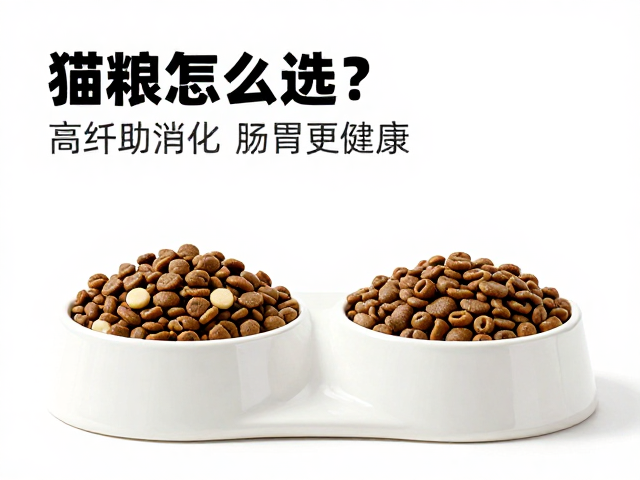 猫粮怎么选？搭配重型陶瓷食盆，高纤助消化肠胃更健康