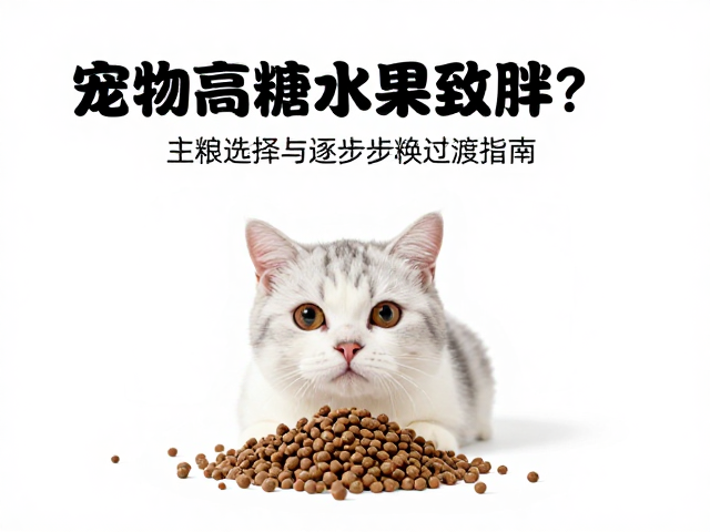 宠物高糖水果致胖?主粮选择与逐步换粮过渡指南