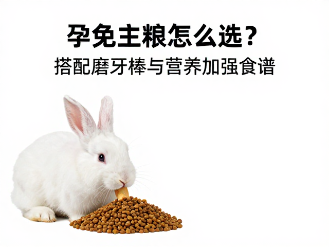 孕兔主粮怎么选?搭配磨牙棒与营养加强食谱,打造健康孕期