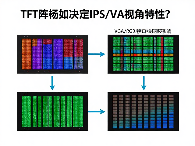 TFT阵列如何决定IPS/VA视角特性?解析VGA/RGB接口时序对画质影响