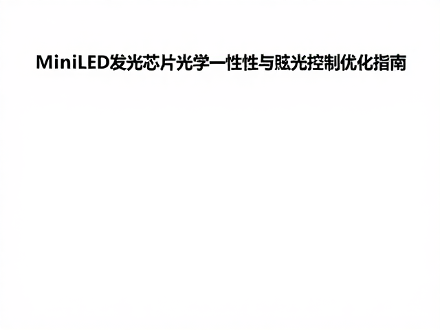MiniLED发光芯片光学一致性测试与眩光控制优化指南