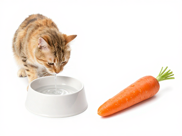 猫咪碗装饮水清洁指南,主粮选择与胡萝卜限量食用攻略