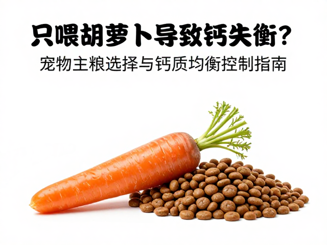 只喂胡萝卜导致钙失衡?宠物主粮选择与钙质均衡控制指南