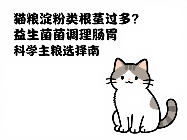 猫粮淀粉类根茎过多?益生菌调理肠胃,科学主粮选择指南