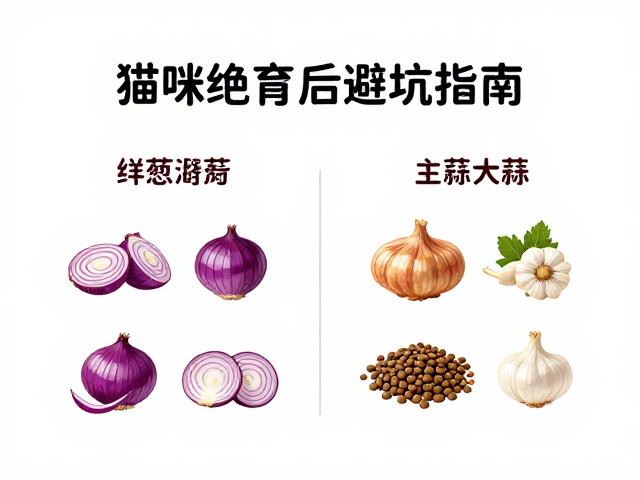猫咪绝育后体重管理，主粮选择避坑，洋葱大蒜有毒警示