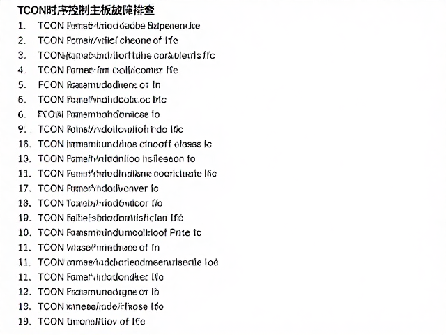 TCON时序控制主板故障排查，解决Frame Rate不稳与时序同步错误