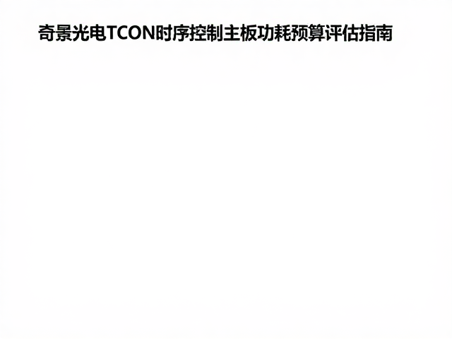 奇景光电TCON时序控制主板功耗预算评估指南