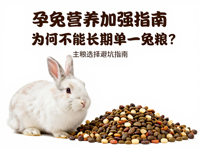 孕兔营养加强指南,为何不能长期单一兔粮?主粮选择避坑指南