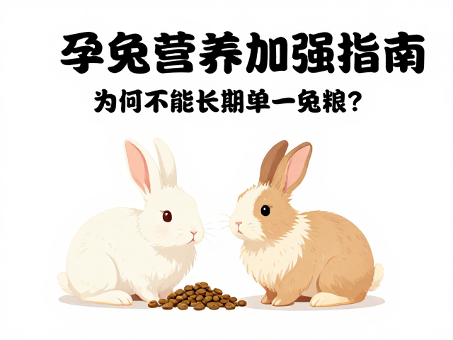 孕兔营养加强指南，为何不能长期单一兔粮？主粮选择避坑指南