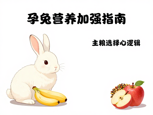 孕兔营养加强指南,主粮选择与苹果香蕉忌多须知