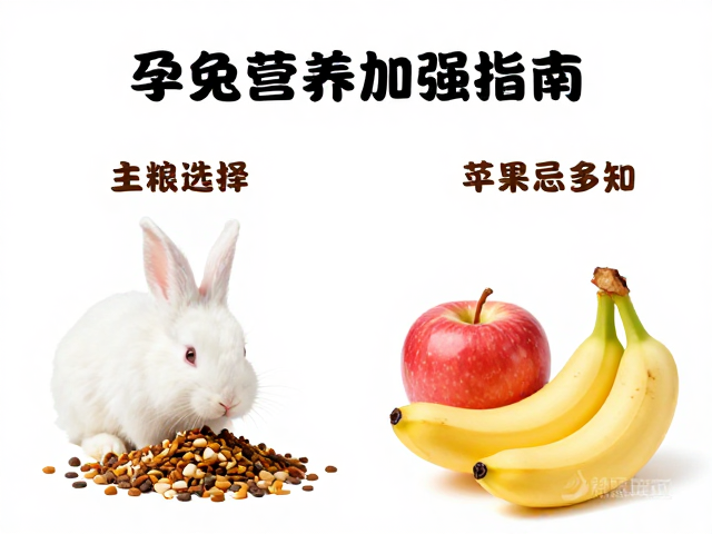 孕兔营养加强指南，主粮选择与苹果香蕉忌多须知