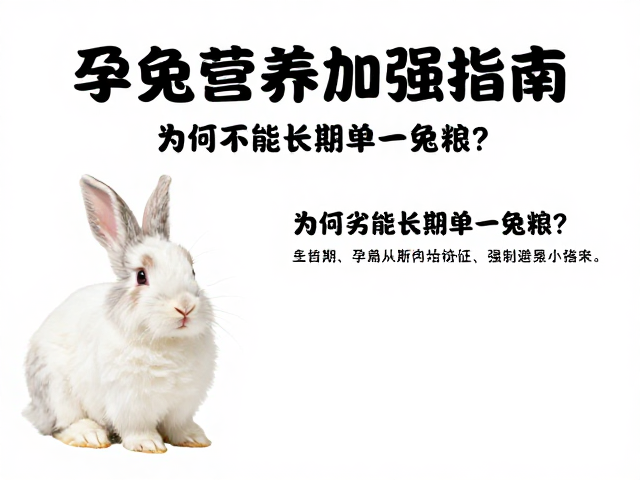 孕兔营养加强指南，为何不能长期单一兔粮？主粮选择避坑指南