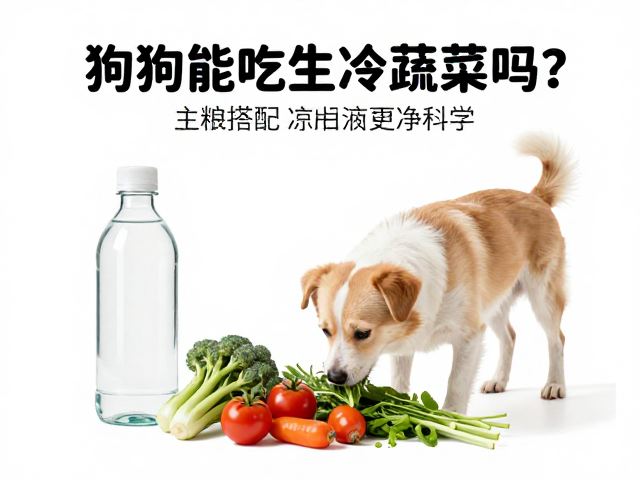 狗狗能吃生冷蔬菜吗？主粮搭配凉白开或纯净水怎么喂更科学