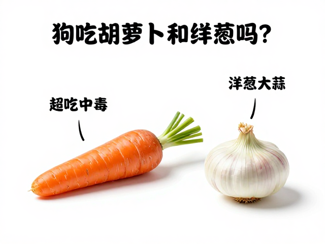 狗狗能吃胡萝卜和洋葱吗?主粮搭配与洋葱大蒜中毒警示