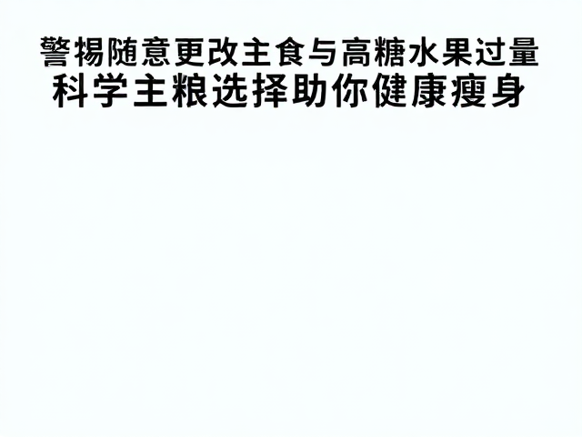 警惕随意更改主食与高糖水果过量,科学主粮选择助你健康瘦身