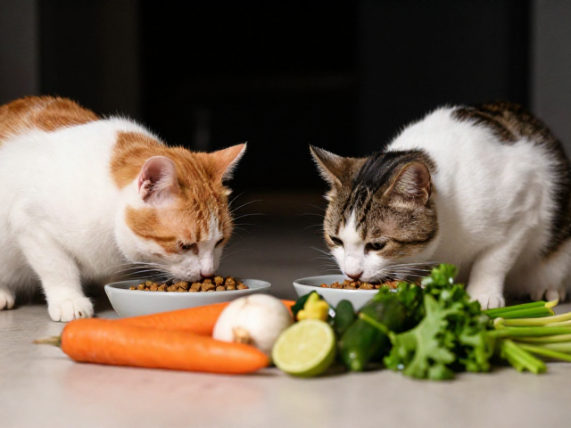 猫咪夜间活跃进食怎么办?主粮选择与新鲜蔬菜夹搭配指南