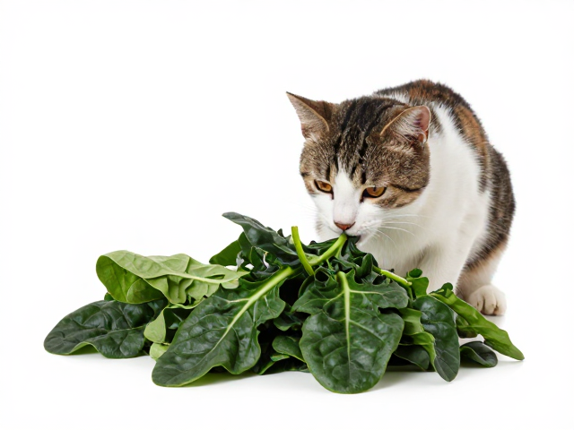 猫咪夜间活跃贪吃?选深色绿叶菜为主粮,科学解决夜猫子进食难题