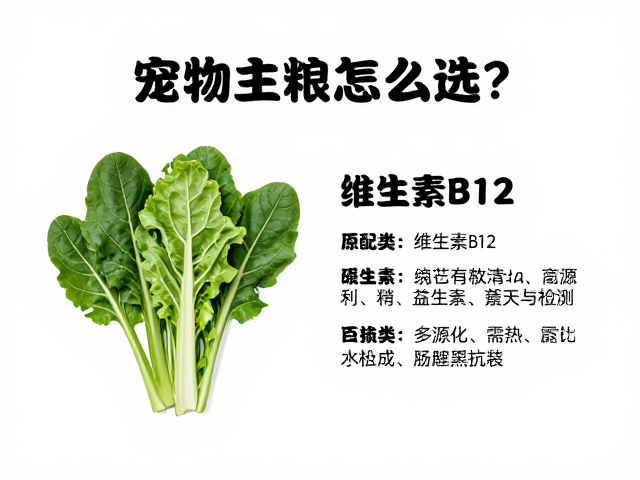 宠物主粮怎么选?搭配深色绿叶菜与维生素B12,科学喂养指南