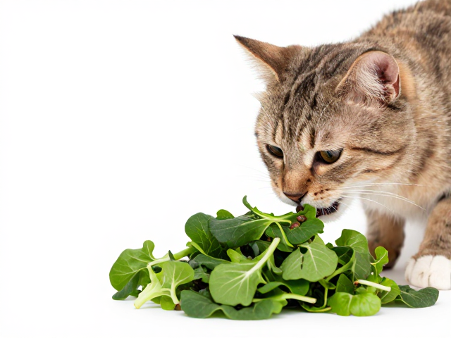 猫咪夜间活跃贪吃?选深色绿叶菜为主粮,科学解决夜猫子进食难题
