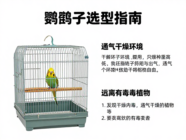 鹦鹉笼子选型指南,通风干燥环境与远离有毒植物要点