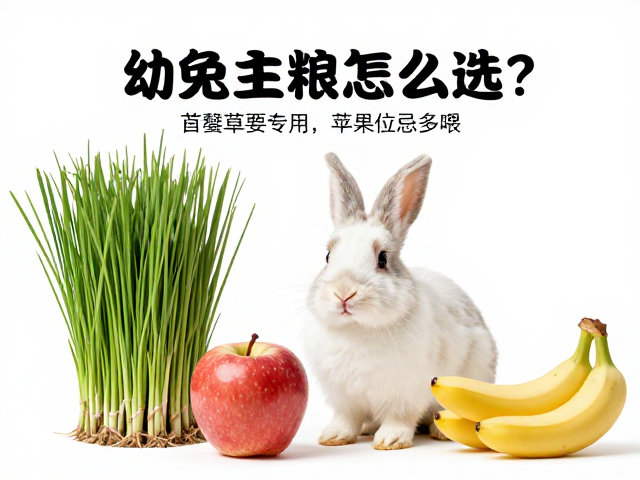 幼兔主粮怎么选?苜蓿草要专用,苹果香蕉忌多喂