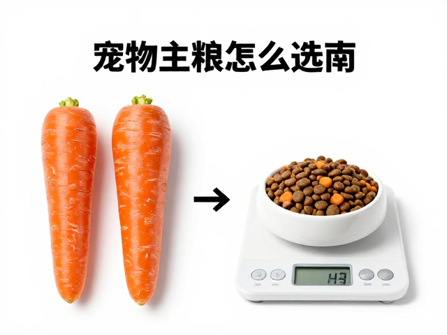 宠物主粮怎么选?胡萝卜限量与定期称重,科学控体重指南