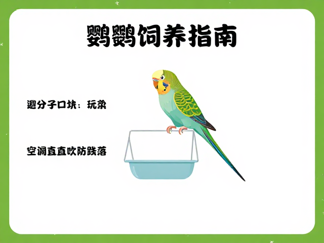 鹦鹉饲养指南,笼子选型避坑、远离空调直吹防跌落
