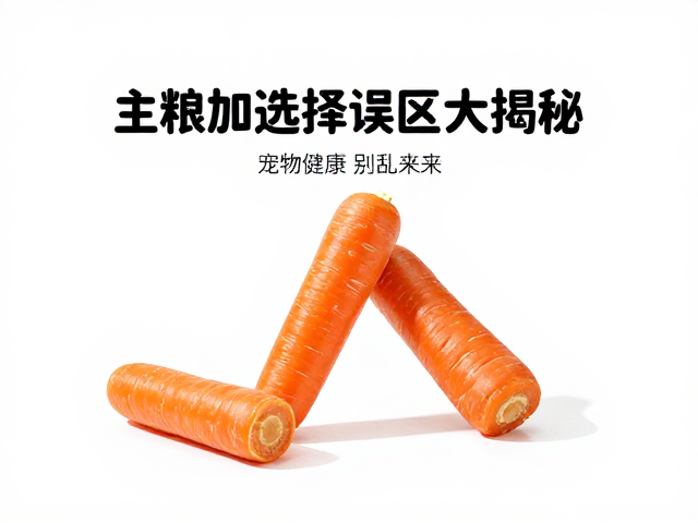 只喂胡萝卜加磨牙棒?主粮选择误区大揭秘,宠物健康别乱来