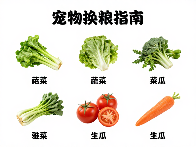 宠物换粮指南,主粮选择与逐步过渡,生冷蔬菜喂食禁忌