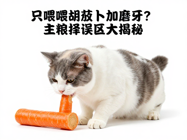 只喂胡萝卜加磨牙棒?主粮选择误区大揭秘,宠物健康别乱来
