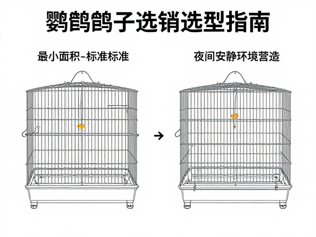 鹦鹉笼子选型指南，最小面积标准与夜间安静环境营造