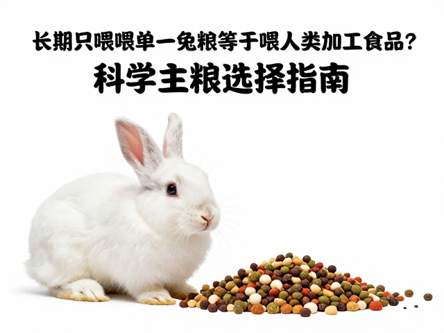 警惕!长期只喂单一兔粮等于喂人类加工食品?科学主粮选择指南