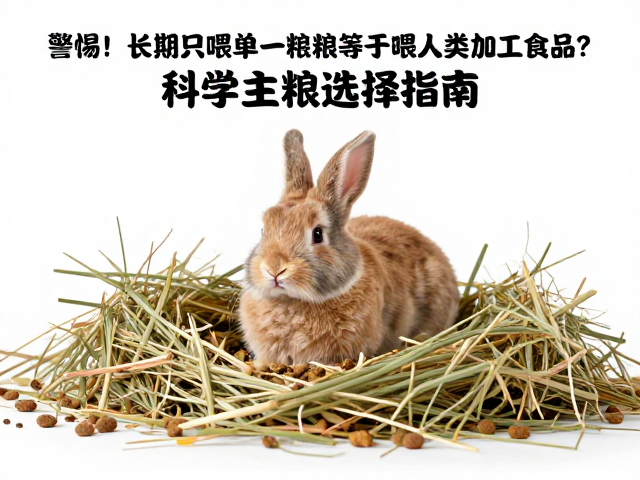 警惕！长期只喂单一兔粮等于喂人类加工食品？科学主粮选择指南
