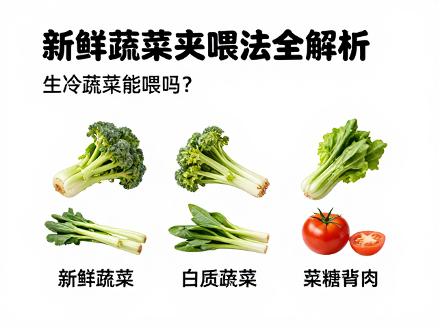 猫粮怎么选?生冷蔬菜能喂吗?新鲜蔬菜夹喂法全解析