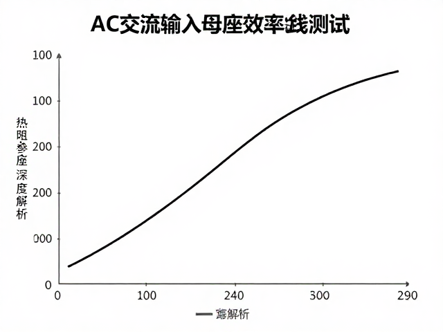 AC交流输入母座效率曲线测试与热阻参数深度解析