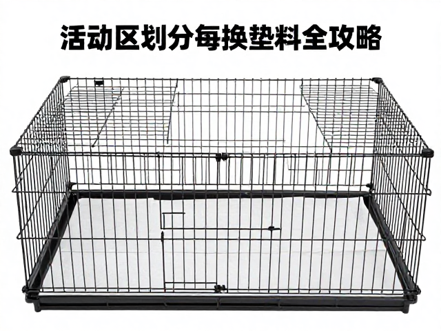 宠物笼子怎么选?活动区划分与每周换垫料全攻略
