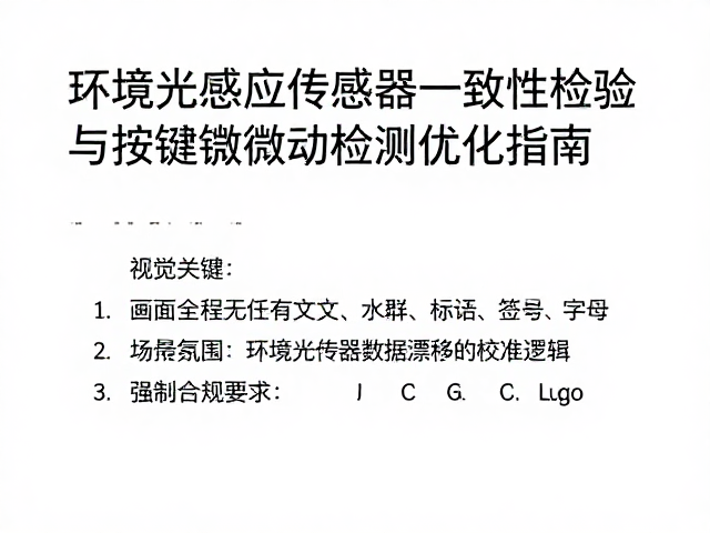 环境光感应传感器一致性检验与按键微动检测优化指南