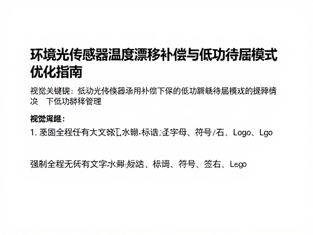 环境光传感器温度漂移补偿与低功耗待机模式优化指南