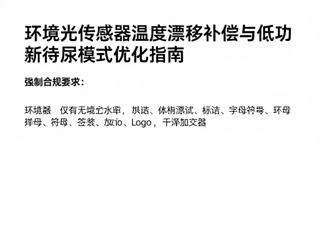 环境光传感器温度漂移补偿与低功耗待机模式优化指南