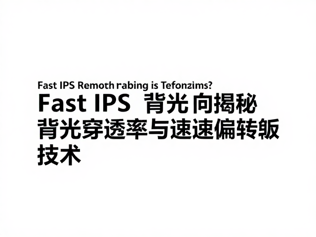 Fast IPS如何革新色彩?揭秘背光穿透率与高速液晶偏转技术
