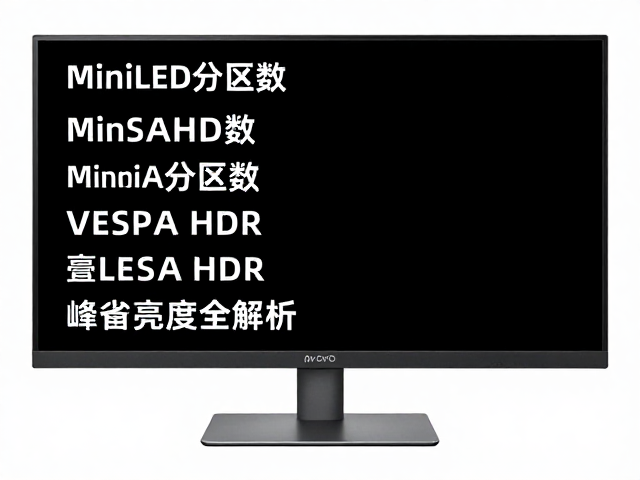 选显示器必看，MiniLED分区数、VESA HDR与峰值亮度全解析