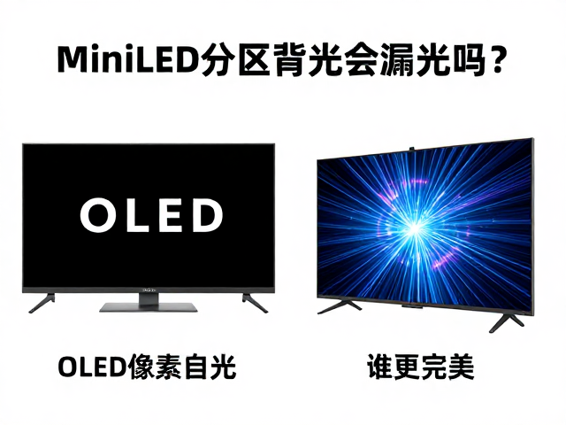 MiniLED分区背光会漏光吗？对比OLED像素自发光，谁更完美？