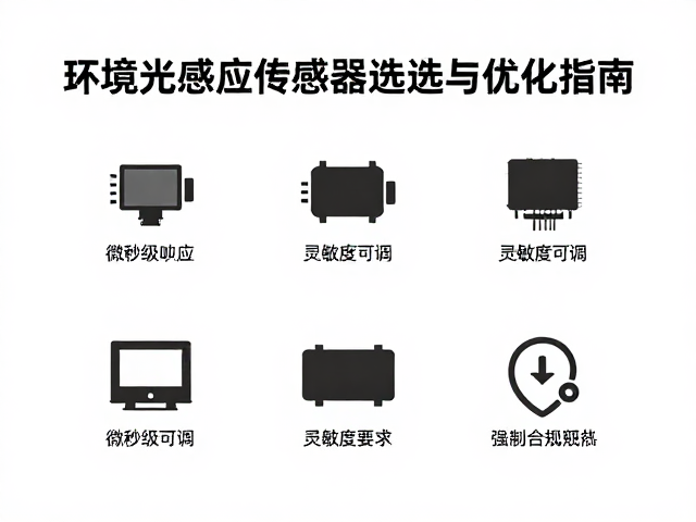 微秒级响应,灵敏度可调,环境光感应传感器选型与优化指南