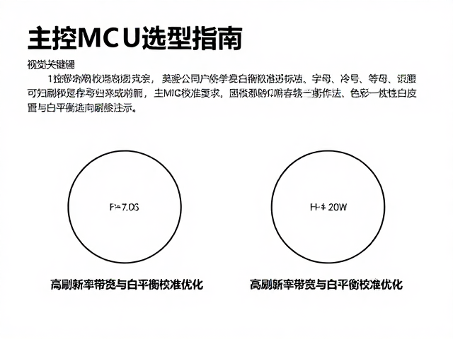 主控MCU选型指南，高刷新率带宽与白平衡校准优化