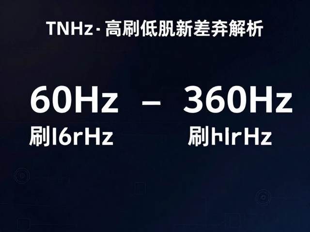 TN屏与高刷硬件驱动,60Hz到360Hz刷新率差异解析