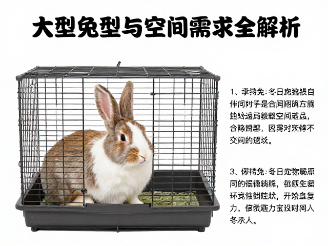 大型兔冬季保暖防寒指南,笼子选型与空间需求全解析